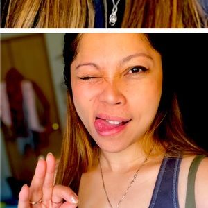 Jewelry set (earrings & diamond necklace )in real diamonds white gold